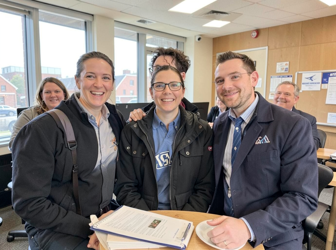 The BOS to DCA Rebooking Center team at work in Boston